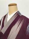 GWセール20%OFFクーポン/【中古】 Sサイズ 正絹 夏着物 アンティーク 紬 小豆色地に絣格子文様 あす楽