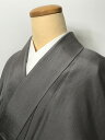 GWセール20%OFFクーポン/【中古】 2Lサイズ 正絹 紬 グレー無地 袷着物 身丈長め 裄長め トールサイズ あす楽