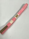 未使用品 帯締め 正絹 ピンク地に矢羽根文様