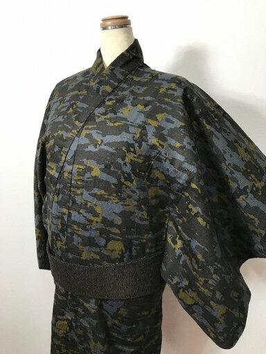 20%OFFクーポン発行中/【中古】 Mサイズ 男物 綿 浴衣 こげ茶地にまだら模様 あす楽 20%OFFクーポン発行中/【中古】 Mサイズ 男物 綿 浴衣 こげ茶地にまだら模様 あす楽