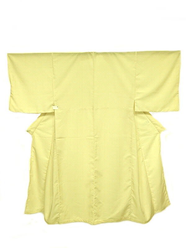 お買い物マラソンお得クーポン対象/新品 浴衣 男物 化繊 クリーム色地に格子模様 裄72 Lサイズ 吸湿速乾 防シワ ポリエステルゆかた シーズン夏 最強配送