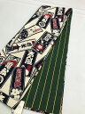 新品 半幅帯 綿 白地に千住札模様 リバーシブル 福服特製 最強配送 半巾帯 浴衣 普段着 浴衣帯 浴衣の帯 浴衣半帯 おしゃれ 小粋 和柄 お祭り 柄 締めやすい