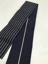 25%OFFクーポン配布中/【中古】 角帯 男物 正絹 濃紺地に縞格子文様 リバーシブル 最強配送 男性用 メンズ 男性 着物 袴 和装 和服 きもの 袴帯 着物帯 男帯 おしゃれ オシャレ 柄
