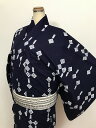 只今30%OFF 【中古】Lサイズ 浴衣 綿 男物 濃紺地に的矢模様