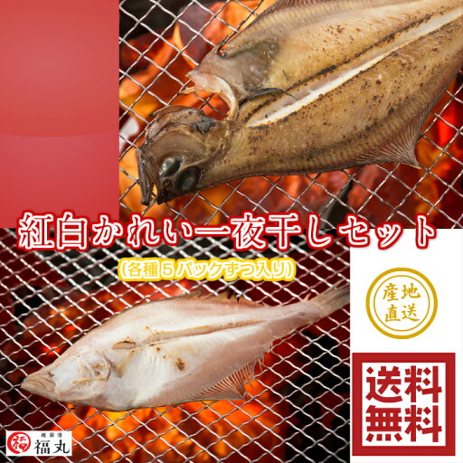【産地直送】【冷凍】福丸 紅白かれい一夜干し 一夜干し 赤かれい 白かれい 各種5パック入り 越前産 福井県 海の幸 【産地直送】【冷凍】福丸 紅白かれい一夜干し 一夜干し 赤かれい 白かれい 各種5パック入り 越前産 福井県 海の幸