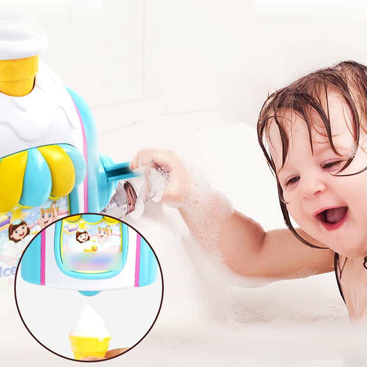 5歳 吸盤式 お風呂おもちゃ プール 4歳 水遊び玩具 水遊び お風呂おもちゃ 泡作り ソフトクリーム アイスクリーム お風呂 ふわふわ泡 シャワーカップ 知育玩具 ごっこ遊び おままごと 3