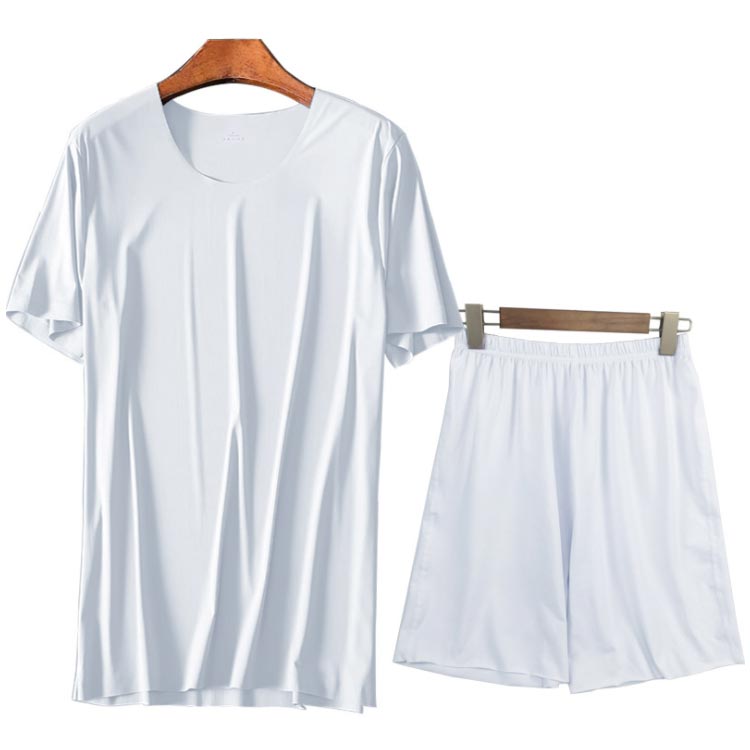 全5色×5サイズ！メンズルームウエア 上下セット 半袖tシャツ ハーフパンツ セットアップ 2点セット 部屋着 ルームウエア シームレス tシャツ 無地 5分丈 ショートパンツ 春夏 薄手 男性 父の日 プレゼント 送料無料