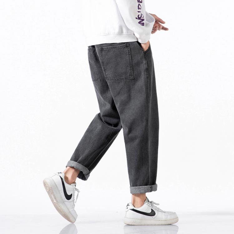 M−5XLサイズ！デニムパンツ メンズ サルエルパンツ 水洗い デニムサルエルパンツ ...