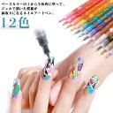 ネイルアートペン 12色 カラー ニュアンスネイル 水彩ネイル ネイル ペン ジェルネイル ネイル アート 未硬化ジェルの上から書ける 極細 ネイルチップ専用 ...