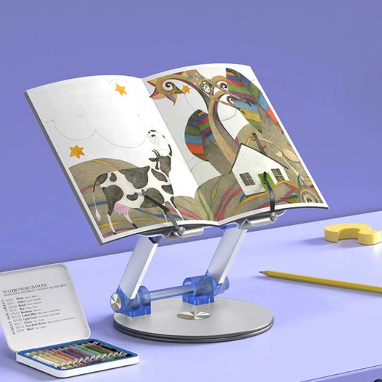 ブックスタンド 読書台 卓上 書見台 360度回転式 アルミ合金 タブレット 雑誌 置き型 机上 傾斜 タブレットスタンド 木製 見開き 読書 姿勢 レシピスタンド 読書台 書見台 読書スタンド タブレット台 オンライン授業 勉強 見開き 倒れない 便利グッズ fukumiru-10013510 福見る店 サンプル画像2