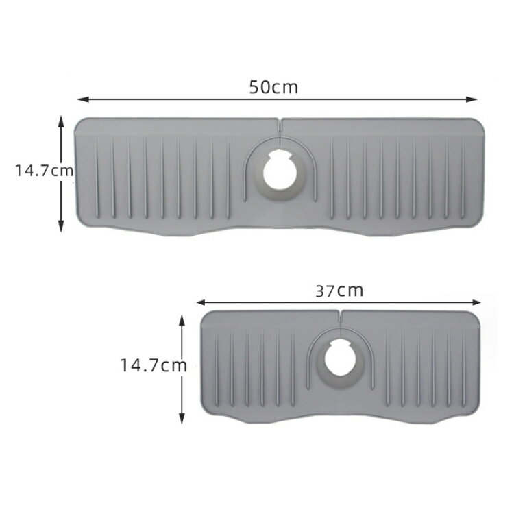 50cm 水汚れ防止 長い 蛇口排水マット 抗...の紹介画像3