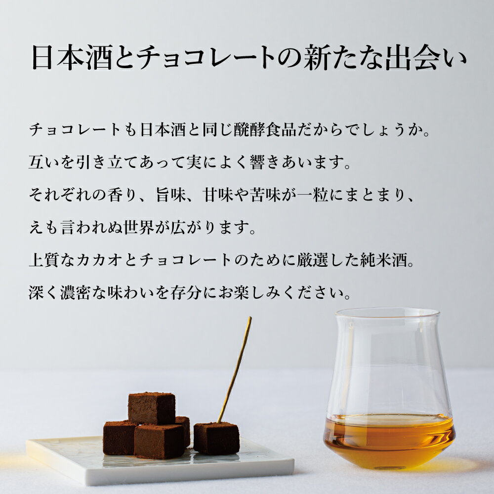 日本酒 チョコレート バレンタイン SAKE CHOCOLAT ASSORT サケショコラアソート ショコラ6個 ソルトチョコ8枚 化粧箱入 ギフト 福光屋オリジナル 日本酒チョコ 焼酎チョコ 高級 プレゼント 贈り物 酒蔵のチョコレート 石川県 金沢