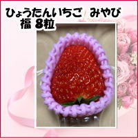 いちご 苺 イチゴ ひょうたんいちご みやび 福 産地直送 特大粒 8粒 ギフト 高級イチゴ 高級いちご 大..