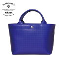 【 MIKASA製ボール素材使用 】 トートバッグ / ブルー 【F-M-138】 FUKUNARY feat. MIKASA バレーボール生地 メンズ レディース ミニトート ハンドバッグ 手提げ 手提げバッグ ランチバッグ 手持ちバッグ ミニ ポケット付 無地 マチあり 旅行バッグ 通勤 軽量 自立