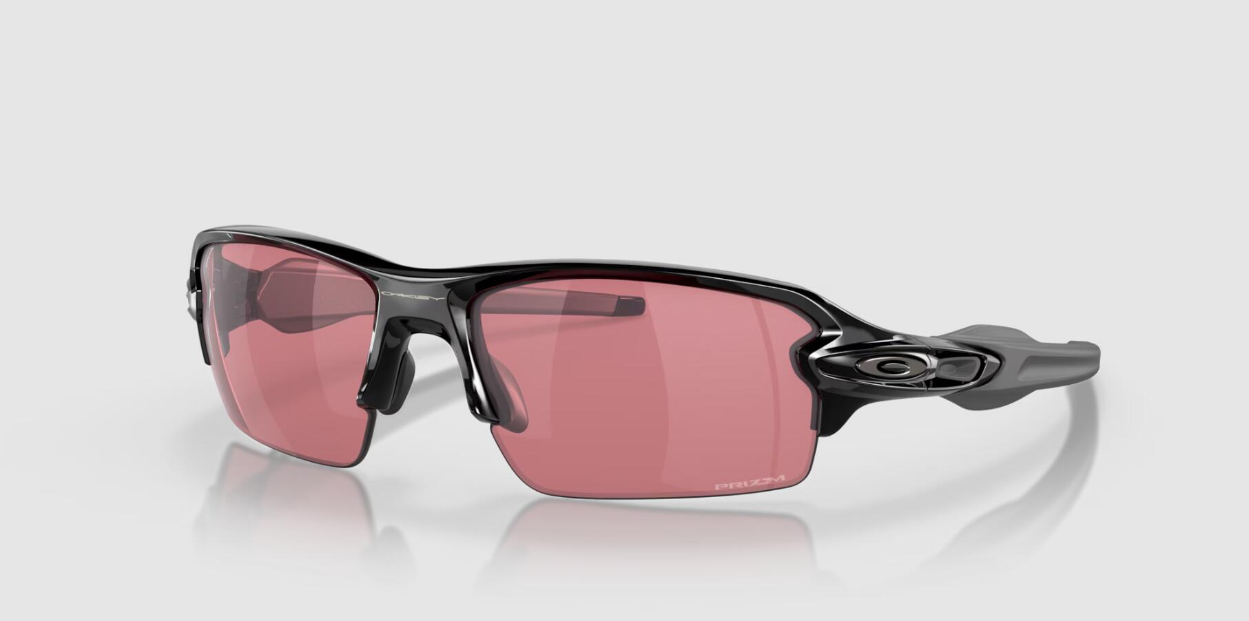 オークリー OAKREY Flak® 2.0 (Low Bridge Fit) フラック2.0(ローブリッジフィット) /OO9271-3761/ サングラス 黒 ブラック Black ピンク ローズ バラ色 プリズムレンズ プリズムダークゴルフ ルックスオティカジャパン