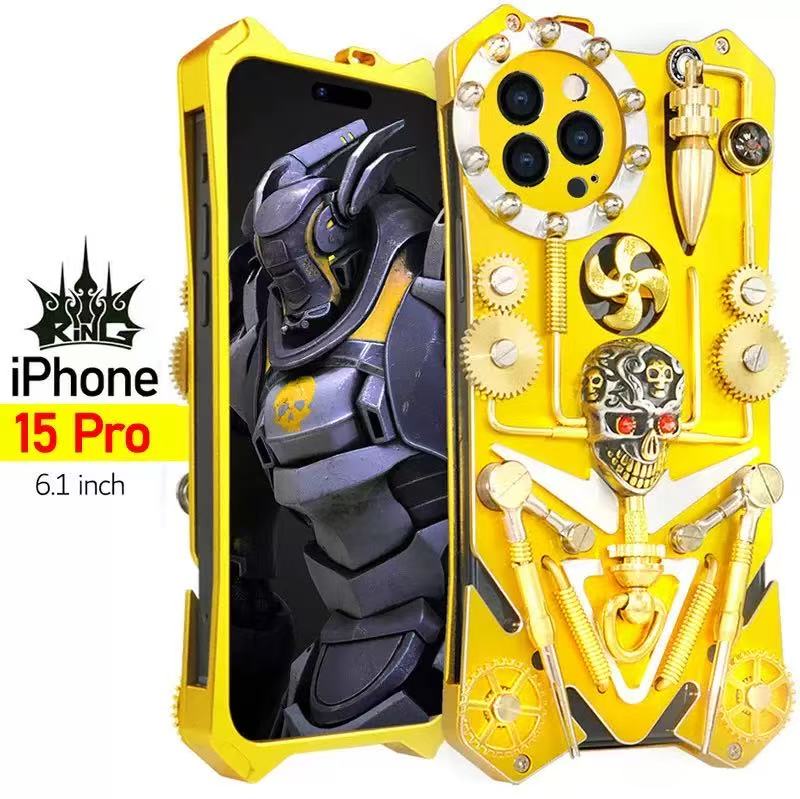 樂天商城 - iPhone15ケース大人気専用アルミニウム製保護ケースiPhone15plus用アルミバンパーケース最強金属合金カバーiPhone13カバー男性頑丈金属