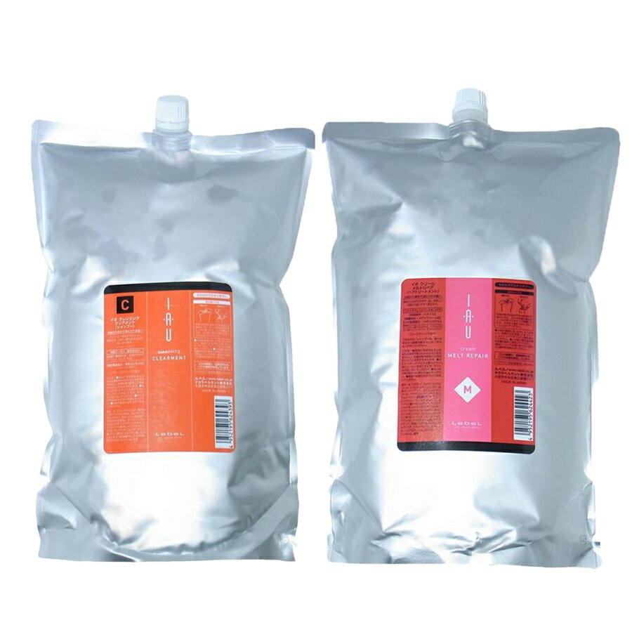 ルベル イオ クレンジング クリアメント シャンプー 2500ml ＆ クリーム メルトリペア ヘアトリートメント 2500ml レフィル セット LebeL 詰め替え