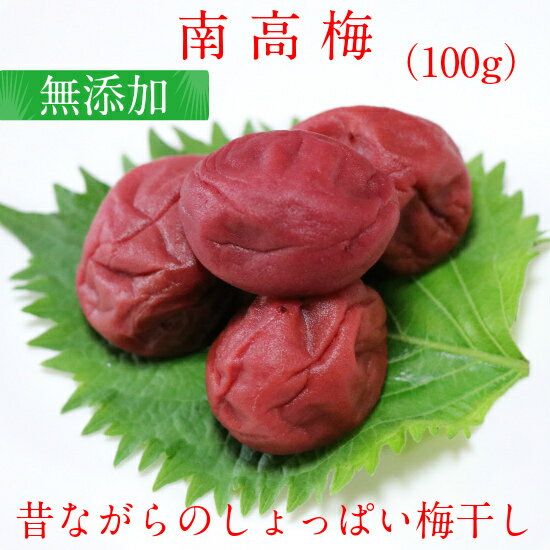 南高梅(100g)【産地直送 太陽梅 梅干 赤紫蘇漬け 無添加梅干し お取り寄せ梅干し お取り寄せグルメ お中元お試し 平島農園】