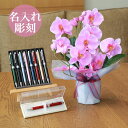【 名入れ 】花 ぷらす 《 プラチナ 複合ボールペン 》 ファレノ胡蝶蘭 68K28-MWB1000C ギフトセット | ギフト セット 還暦祝い 退職記念品...