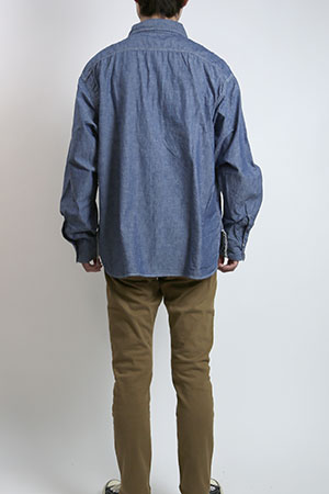 SPELLBOUND スペルバウンド セルヴィッジシャンブレー ワイドワークシャツ