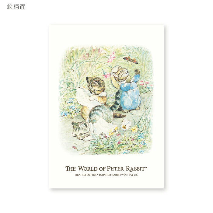 ピーターラビット ポストカード Peter Rabbit Postcard （トム、ミトン、モペット） かわいい ビアトリクス・ポター 楽しい 挿絵 水彩画 イラスト ピーターラビットのおはなし こねこのトムのおはなし