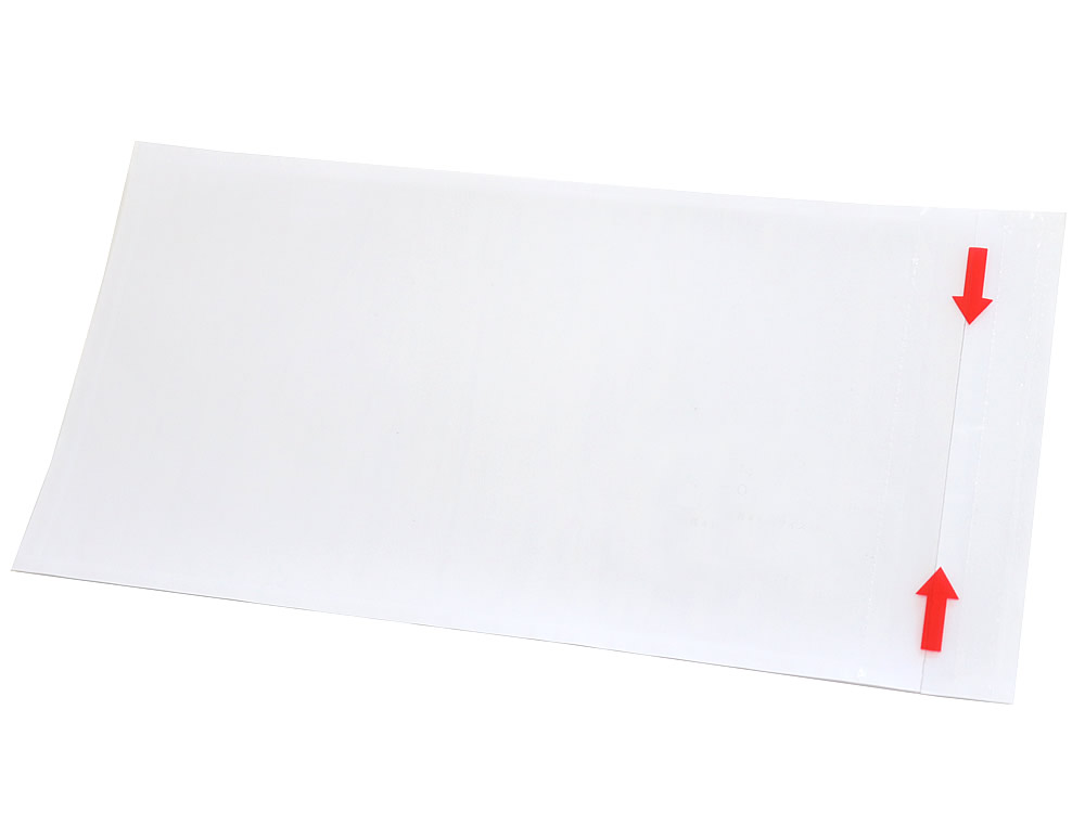 デリバリーパック 完全密封タイプ ミシン目開封仕様（長4封筒サイズ用） 120x240mm PA-039T