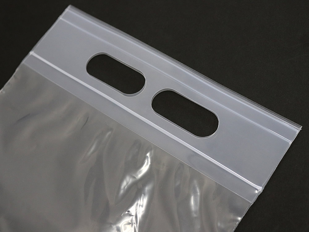 ユニハンディ I-6 透明 チャック付 手提げ袋 200x280mm 1000枚入