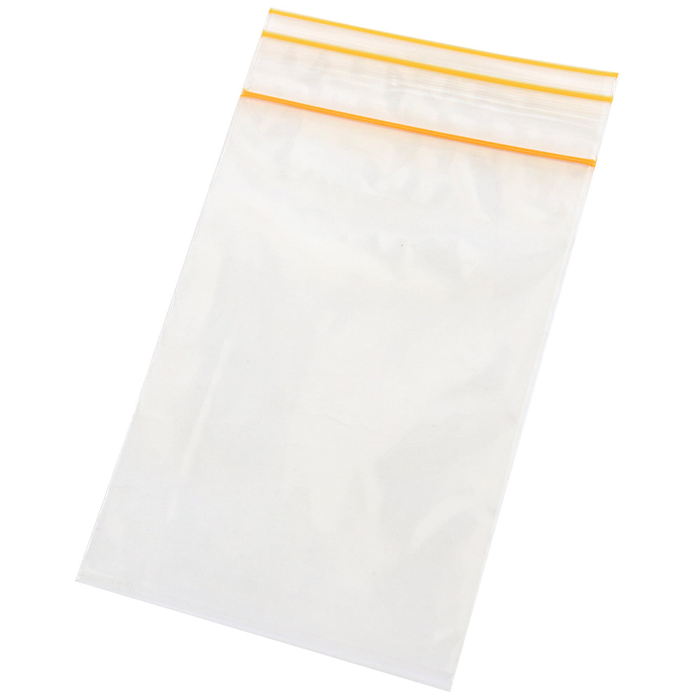 ミニグリップ JG-D(チャック色:橙)チャック付 ポリ袋 85x120mm 100枚入