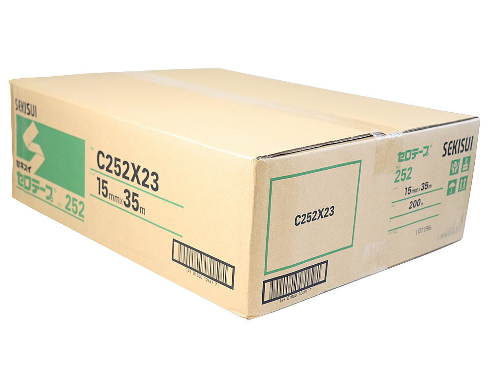 セキスイ セロテープ 200巻入 15mmx35m No252 #001600400 在庫分出荷可能