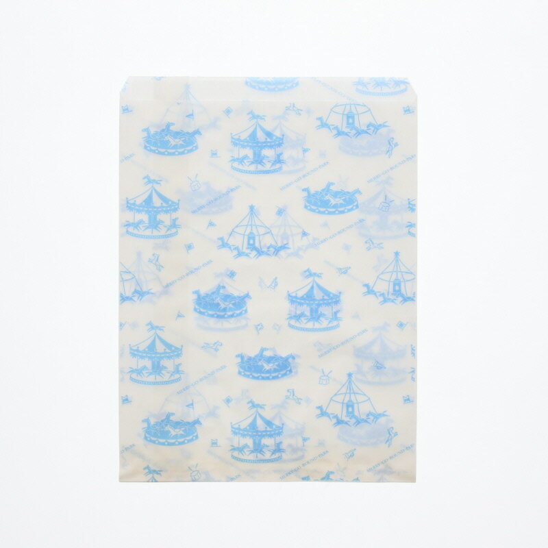 紙袋 平袋 柄小袋 Rタイプ メリーゴーランドB R50 200枚 #006520821