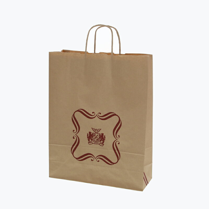 紙袋 手提げ袋 25チャームバッグ 2才 ロイヤル 50枚 #003200600