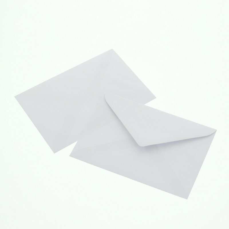 HEIKO ケント封筒 洋形封筒 洋形2号 白無地 郵便番号枠なし #007522501