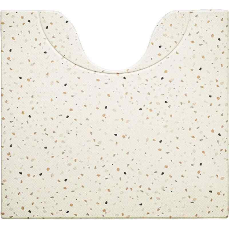 オカトー(Okato) スキマにピタっ拭けるPVCトイレマット(テラゾー)