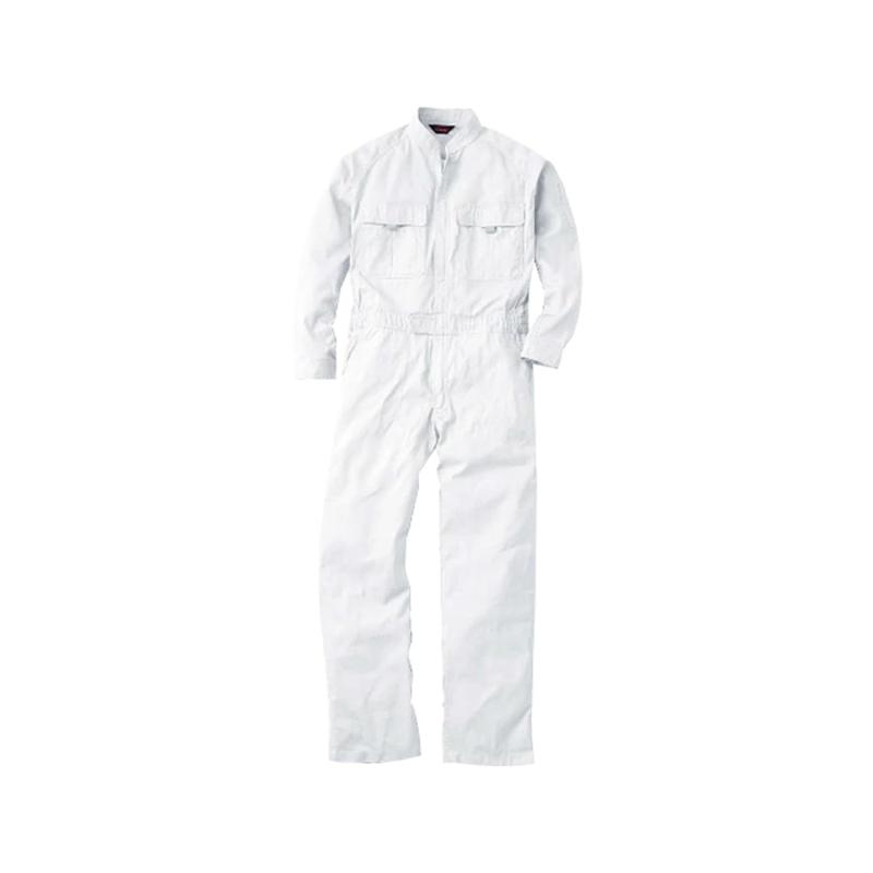 [SOWA] つなぎ 9000 オーバーオール 続き服 長袖 21カラー (4L, ホワイト)