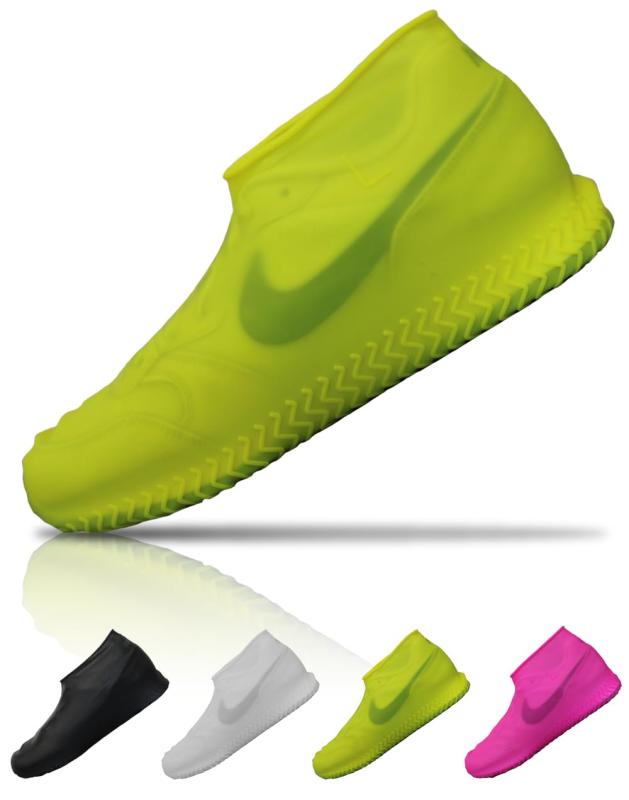 [hichago] シューズカバー 防水 レインシューズカバー シリコン 雨 バイク 自転車 ロードバイク 靴カバー