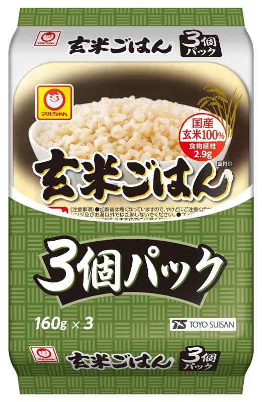 マルちゃん 玄米ごはん3食パック 480g×8個 ( 計24個 / 国産 ) 玄米パック ( 国産 玄米100% ) レンジで..