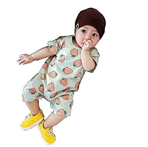 ベビー服 長袖 ロンパース 春 夏 秋 カバーオール プレゼント 男の子 女の子 ユニセックス かわいい 綿 新生児 出産祝い レモン スイカ イチゴ [並行輸入品]