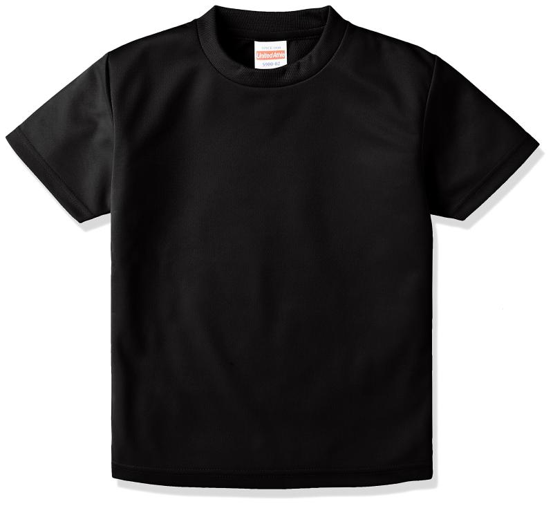Rakuten - [ユナイテッドアスレ] 4.1オンス ドライ アスレチック Tシャツ 590002 [キッズ] 002 ブラック 140
