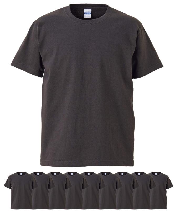 [ユナイテッドアスレ] 4252-01 7.1オンス オーセンティックスーパーヘヴィーウェイトTシャツ 10枚セット メンズ(スミ,XL)(3.0)