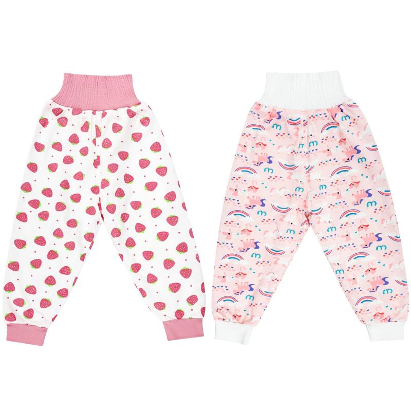 [MOEMOE BABY] コットン おねしょ ズボン 2枚 おねしょパンツ 防漏 おねしょ対策 ズボンタイプ 介護パンツ 天然綿 男の子女の子 1～9歳