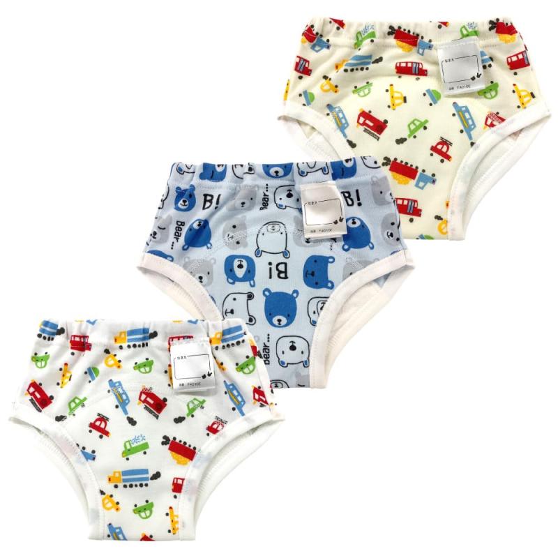 トレーニングパンツ 4層 男の子 3枚組 トレパン トイレトレーニング ベビー T4010E