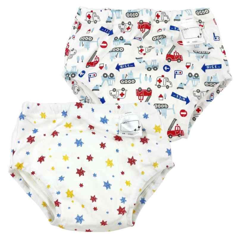 トレーニングパンツ 6層 吊り式 男の子 2枚組 トレパン トイレトレーニング ベビー W4201