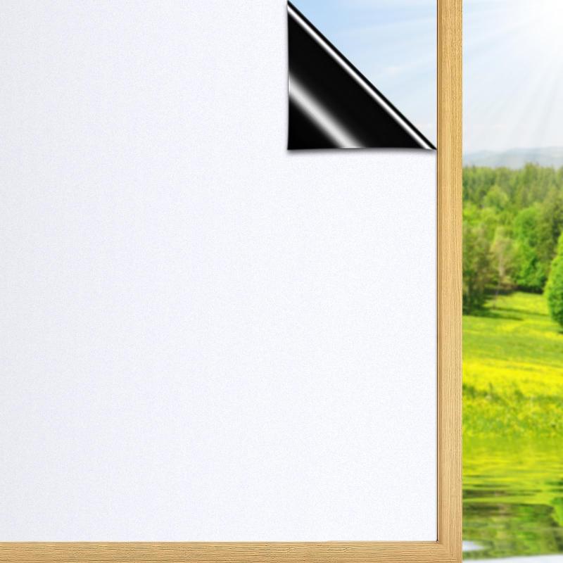 DIFIT 遮光シート 黒と白 窓ガラス目隠しフィルム 完全遮光 目隠しシート 遮光フィルム 窓 フィルム ガ..