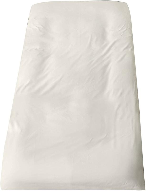 敷布団カバー セミダブル アイボリー ワンタッチシーツ 無地 洗い替え 防ダニ 通気吸湿 フィットシーツ 柔らかい