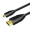 VENTION マイクロHDMIケーブル 1.5m ブラック HDCP対応 4K Micro HDMI 34AWG