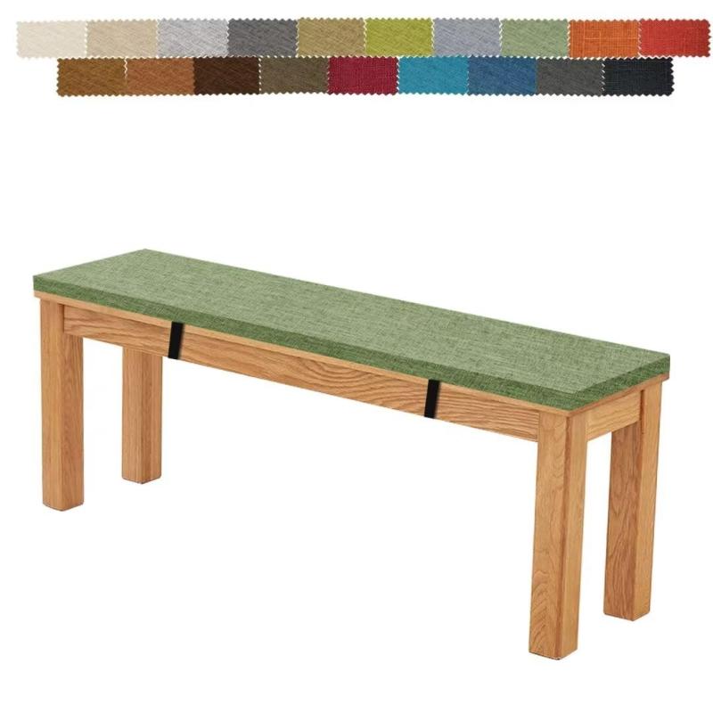 Firsttry ダイニングベンチ クッション 椅子用 長座布団 90*45*3 高密度メモリーフォーム 高反発 カバ..
