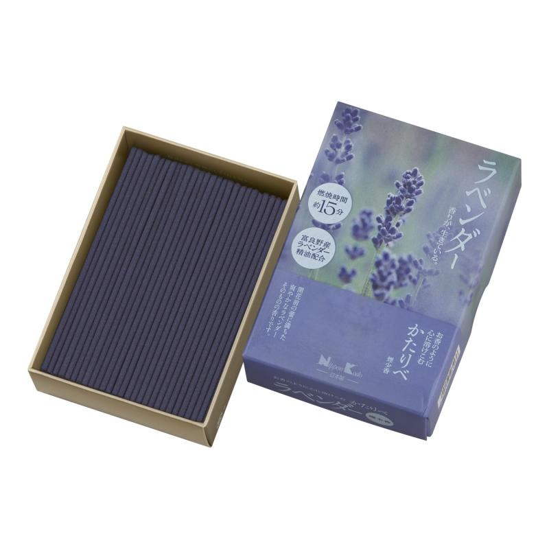 かたりべ ラベンダー 短いサイズ 約50g 線香 日本香堂 煙少なめのサムネイル