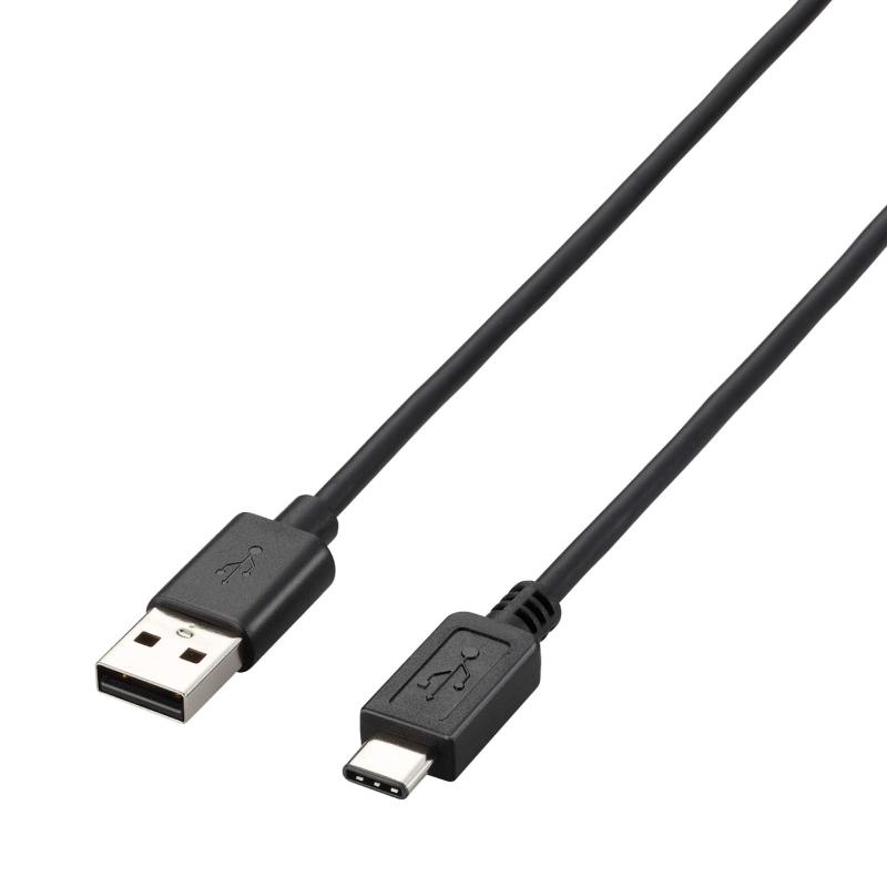 エレコム USBケーブル Type C (USB A to USB C) 4.0m USB2.0準拠 3A出力 最大480Mbps ブラック U2C-AC40BK