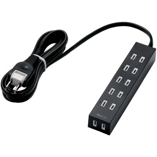 エレコム 電源タップ ホコリシャッター付 耐熱素材使用 flecc barra 6個口 2.0m ブラック T-NFL01-2620BK エレコム 電源タップ ホコリシャッター付 耐熱素材使用 flecc barra 6個口 2.0m ブラック T-NFL01-2620BK