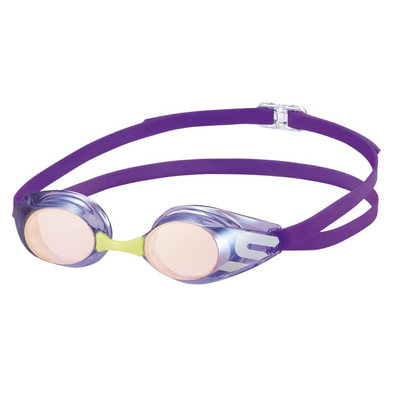 SWANS (スワンズ) 日本製 スイミングゴーグル SR-11JM PURBR パープル×ブラウンミラー レーシング くも..